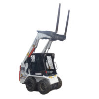 Bobcat Skid Steer with Forklift Attachment