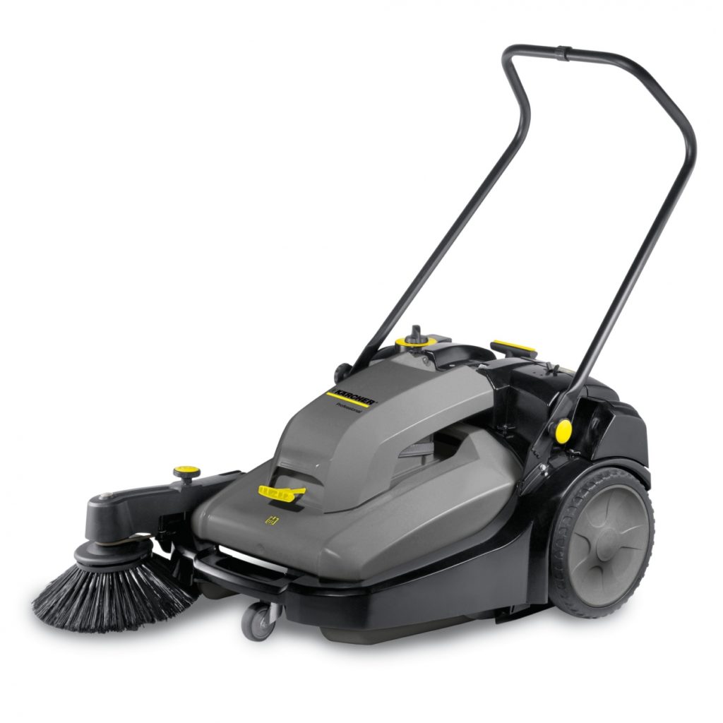 Pedestrian Push Floor Sweeper Hire Herts & London Herts Tool Co.