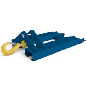 Forklift Mounting Hook Attachment Side view