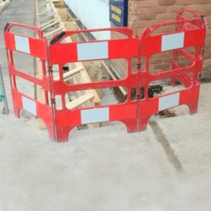 4 Gate Manhole Barrier in use