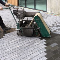 Pergo Grout Cleaning Machine being used on a pavement whilst on hire