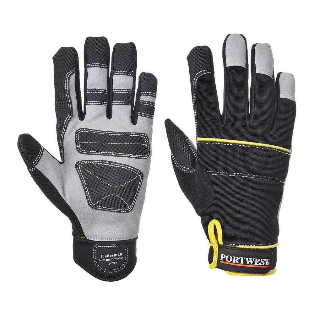 Portwest Buildtex Tradesman Black Gloves A710