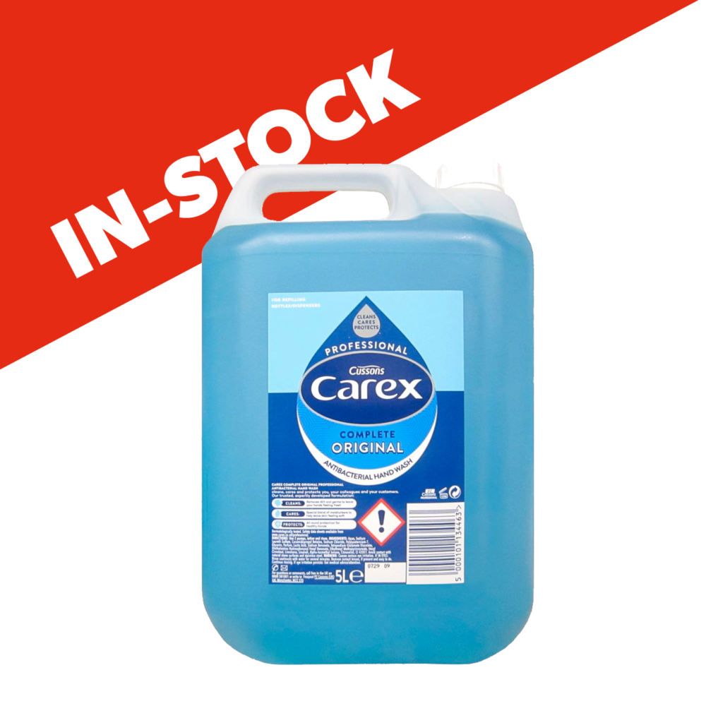 Carex 5L with IN STOCK Banner