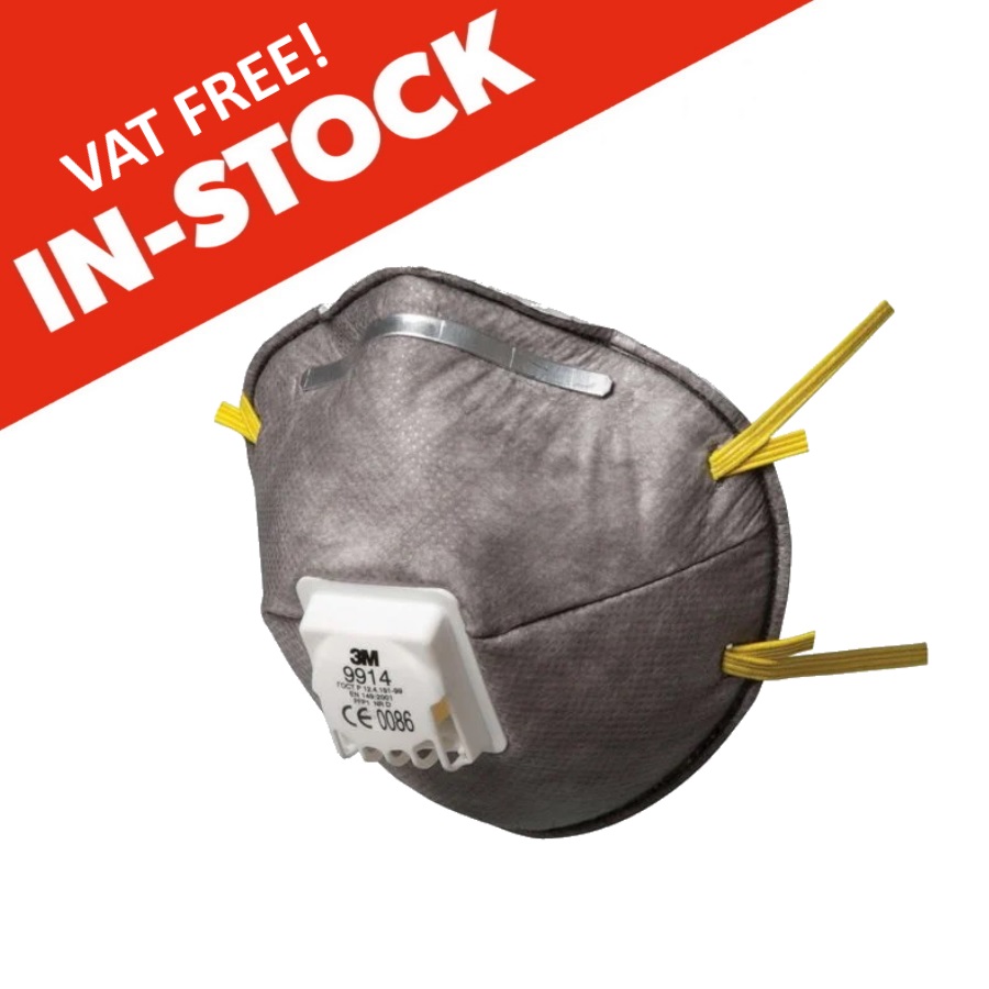 FFP1 Valved Nuisance Odour Dust Mask Pack of 10 VAT Free In Stock