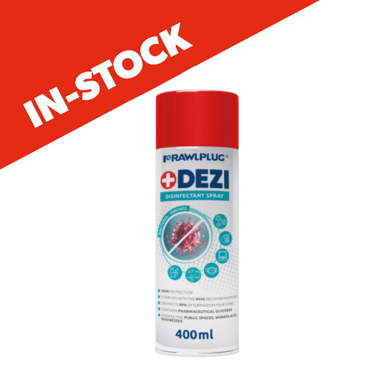 Dezi Rawlplug Universal Disinfectant Spray 400ml In Stock