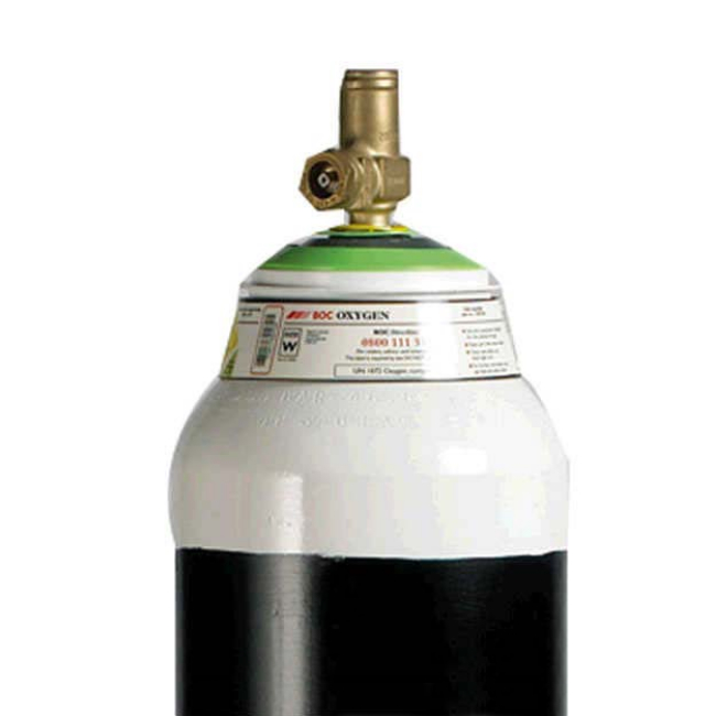 BOC oxygen gas cylinder