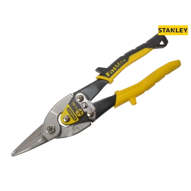 Stanley Yellow Aviation Snips Straight Cut 250mm (10in)