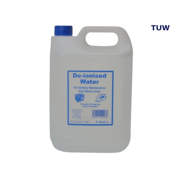 De-Ionised Water 5 Litre Container