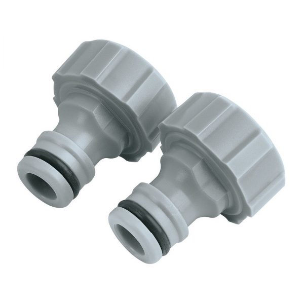 Twin Pack of Outdoor Tap Connectors 3/4"