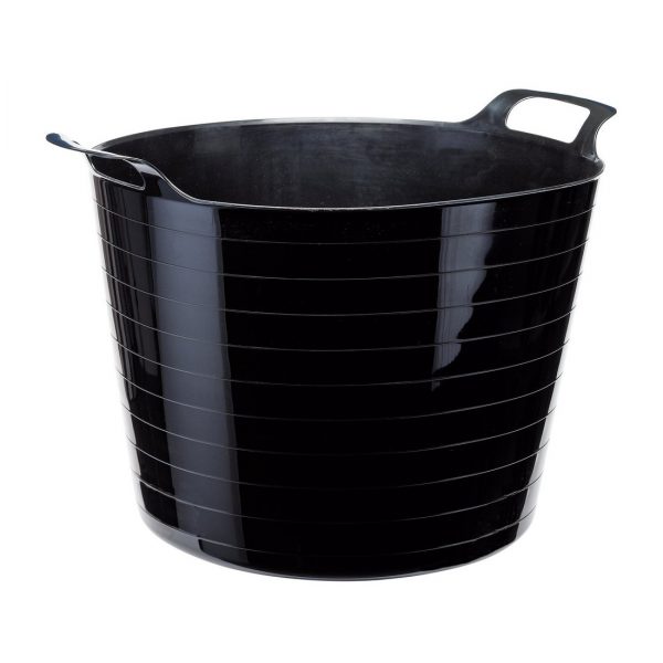 Black Multi Purpose Flexible Bucket 40L