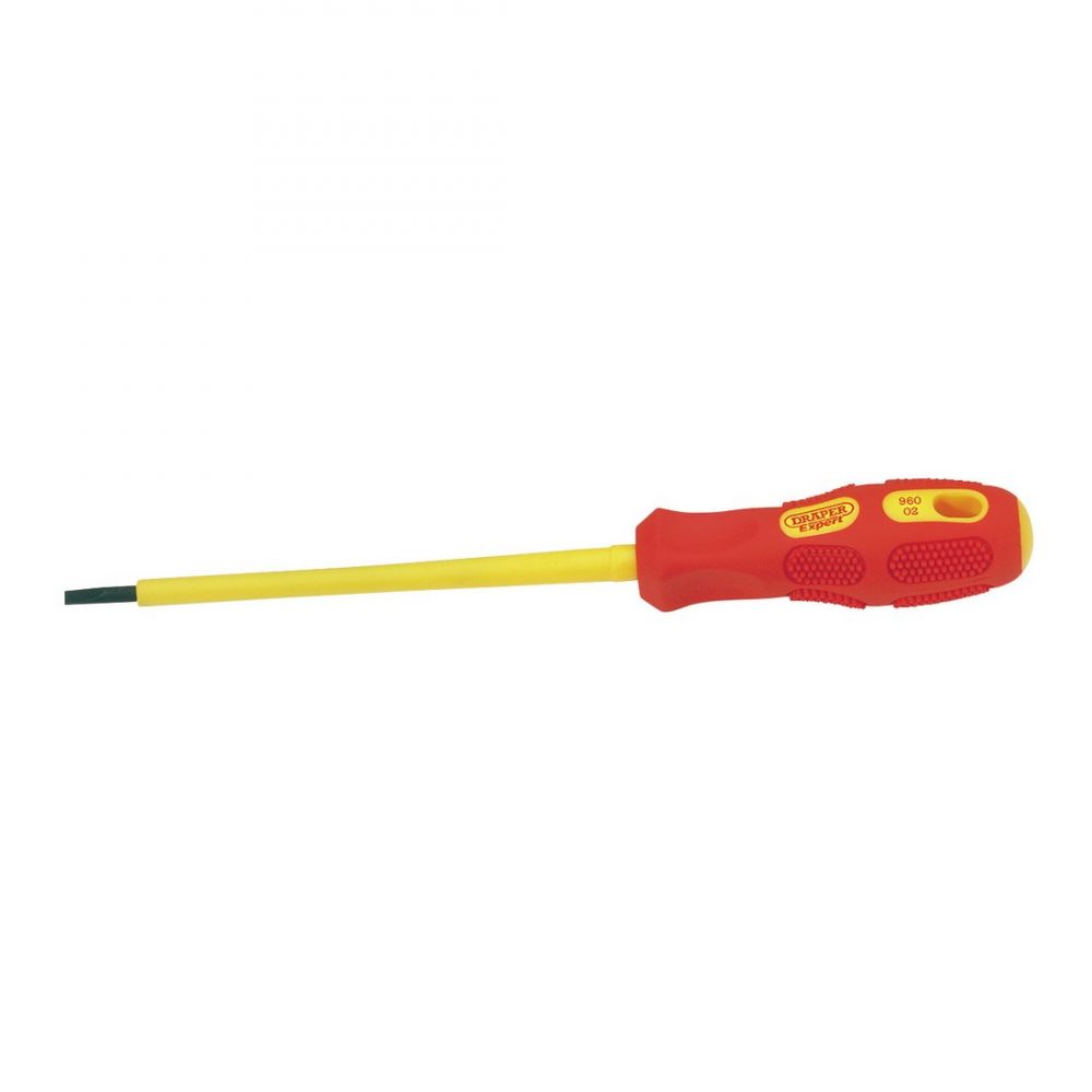 3.0mm x 100mm Fully Insulated Plain Slot Screwdriver (Sold Loose)