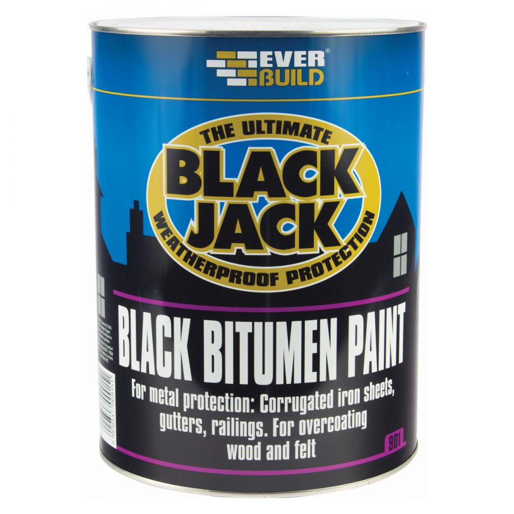 Everbuild Black Jack Bitumen Bitumen Paint 1L