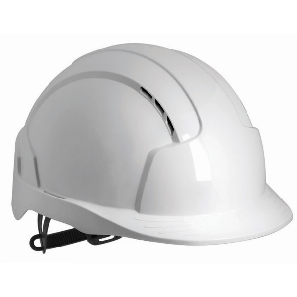 EVOLite White Vented Safety Helmet - Slip Ratchet