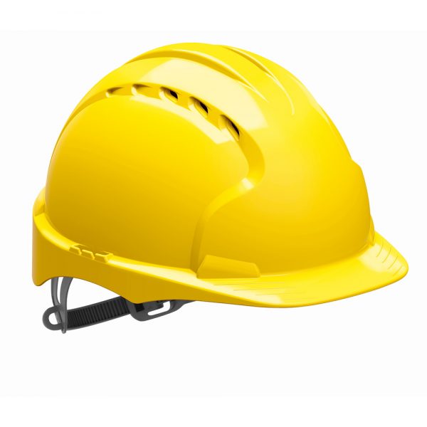 EVO®2 Safety Helmet with Slip Ratchet - Yellow - Vented