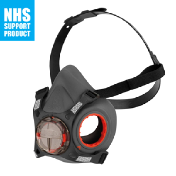 Force™ 8 Half Mask Respirator Small Grey/Red (F8-810) no filters