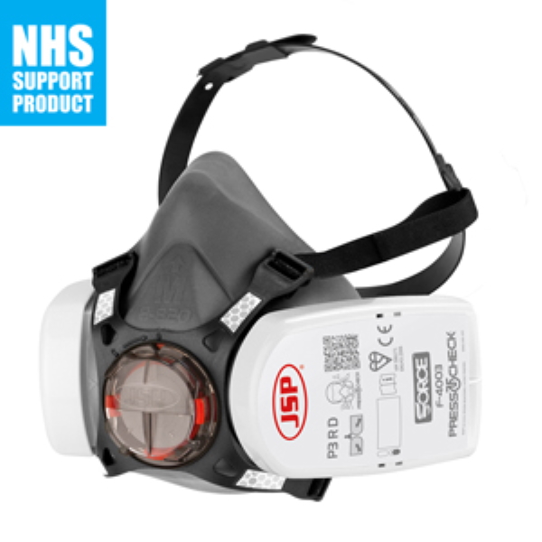 Force™ 8 Half Mask Respirator Complete with Press To Check P3 (F-4003) Filters