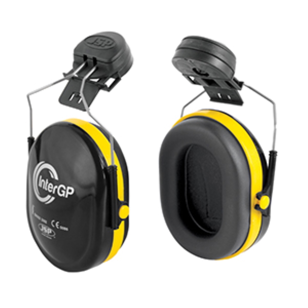 InterGP™ Helmet Mounted Ear Defender Black/Yellow - SNR24