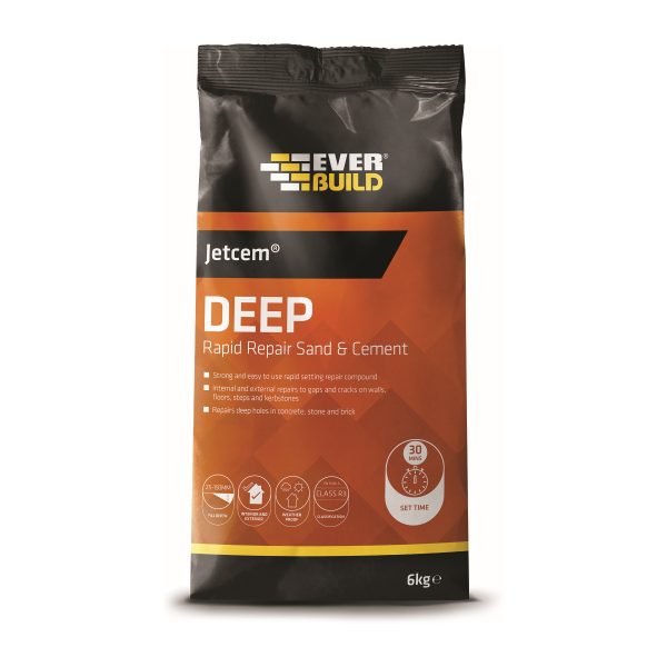 Everbuild Jetcem Deep Rapid Repair Sand & Cement 6kg bag