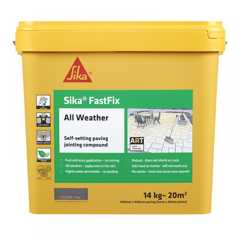 Sika FastFix All Weather Self-Setting Paving Jointing Compound 14kg Tub