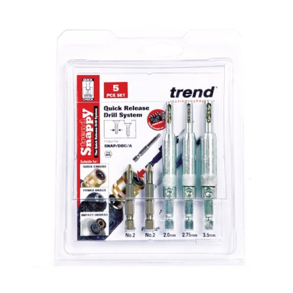 Snappy drill bit guide 5pc set