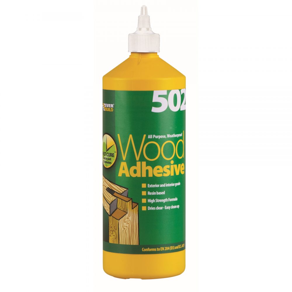 Everbuild 502 Wood Adhesive 1Ltr Bottle