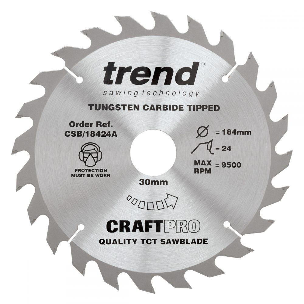 Trend Craftpro Circular Saw Blade 184mm x 24T