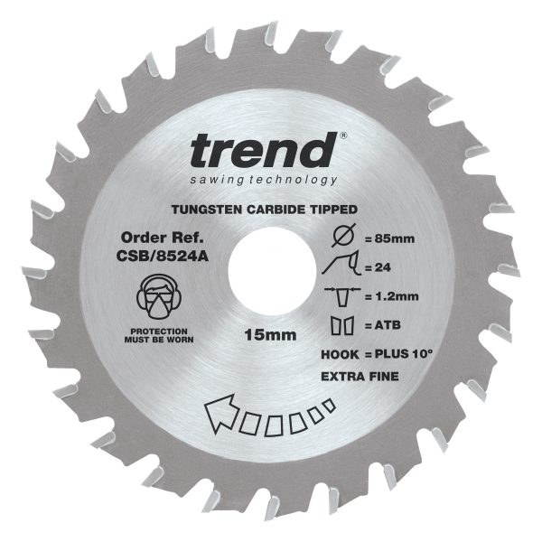 Trend Craftpro Circular Saw Blade 85 x 24 mm