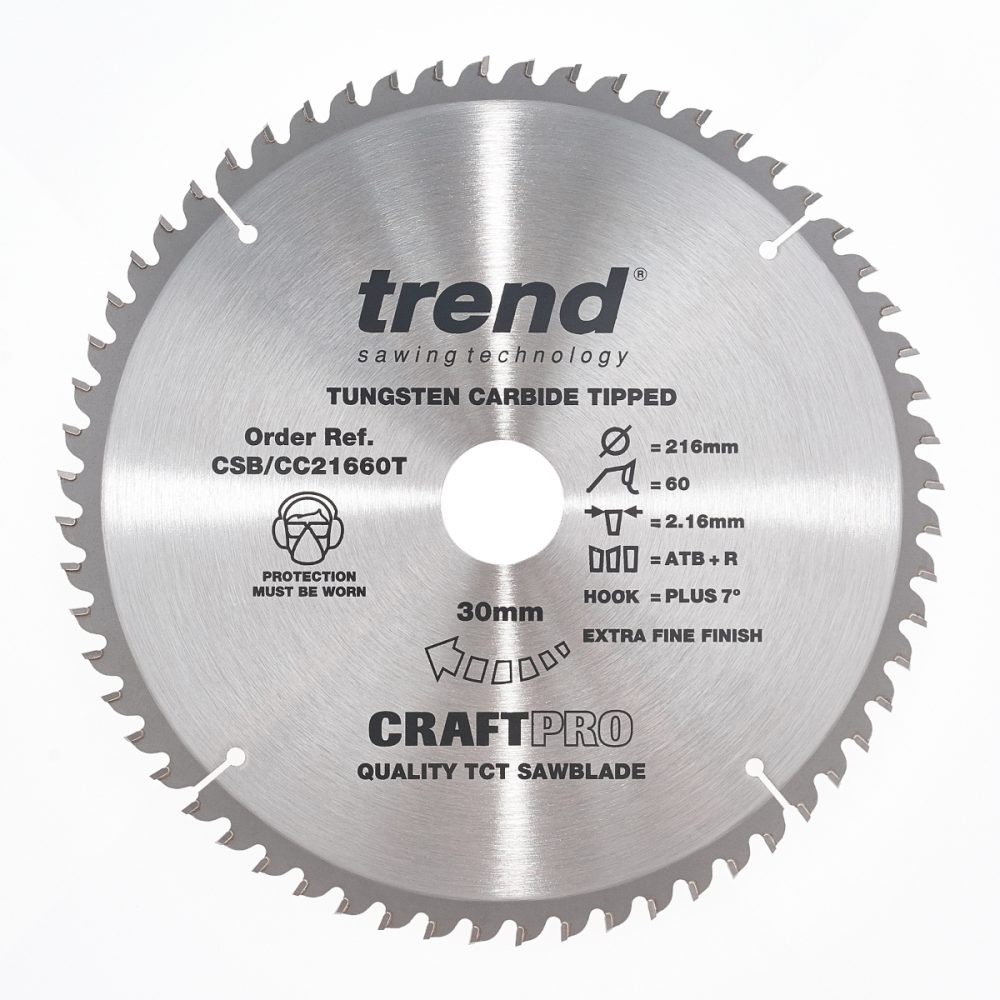 Trend Craft Circular Saw Blade 216mm x 60T