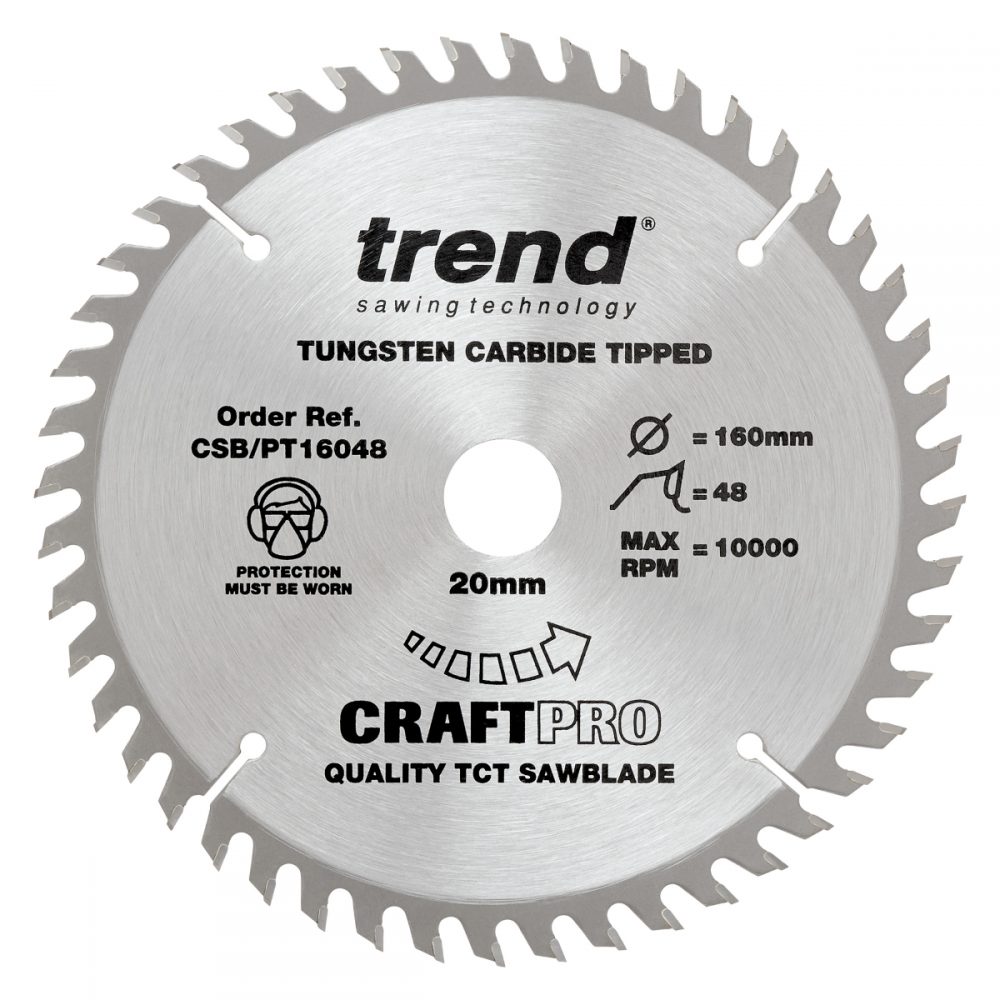 Trend Craft Pro Circular Saw Blade 160mm x 48T