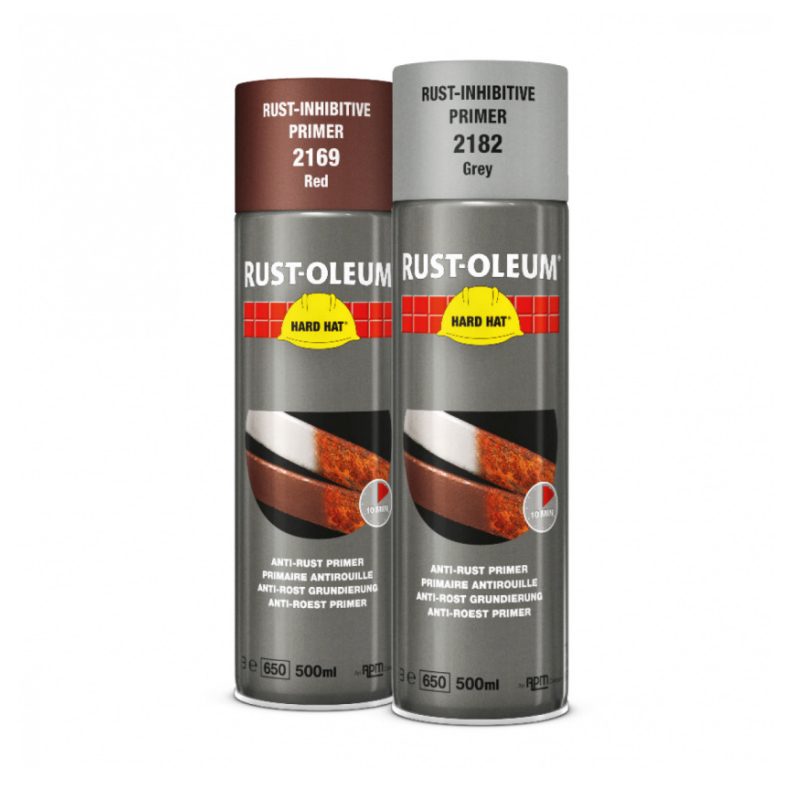 Rustoleum Red and Grey Rust-Inhibitive Primer 500ml Aerosols