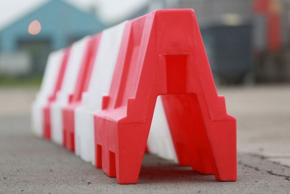 Evo Traffic Separator Barriers on Hire