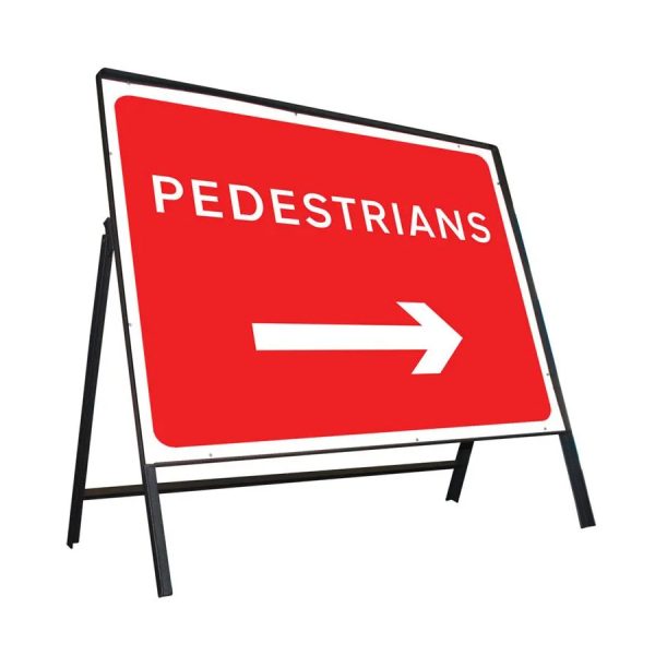 Pedestrians Right Sign Hire