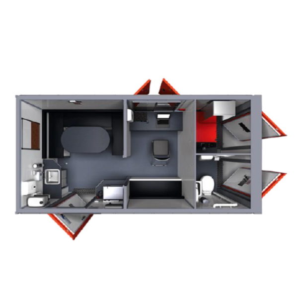 Mobile Canteen Cabin Space 7 Person Hire Herts & London Herts Tool Co.